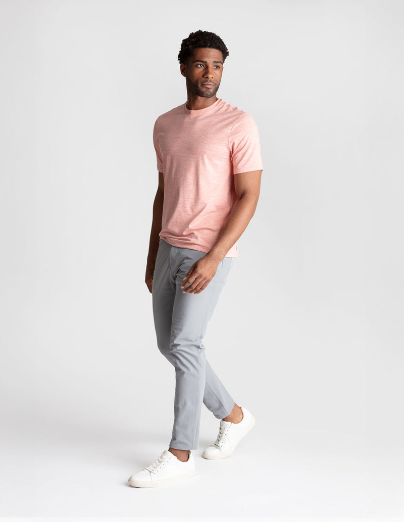 Supersoft Tee - Peach Please Heather (The Hold The Line)
