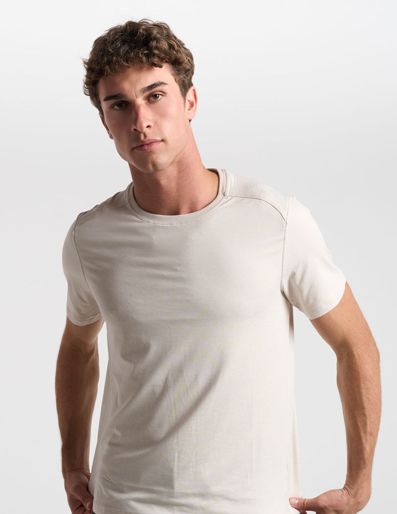 Supersoft Tee - Frontier Beige Heather (The Triple Option)
